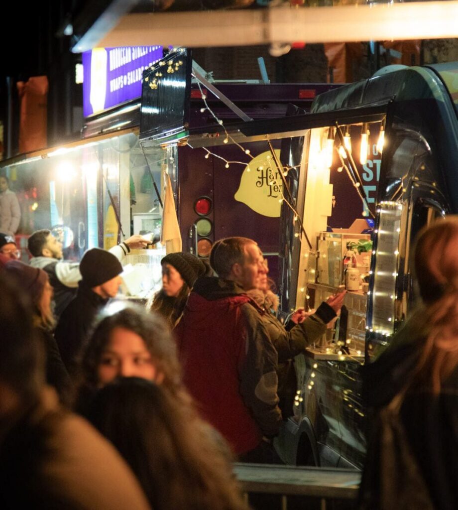 Christmas food market