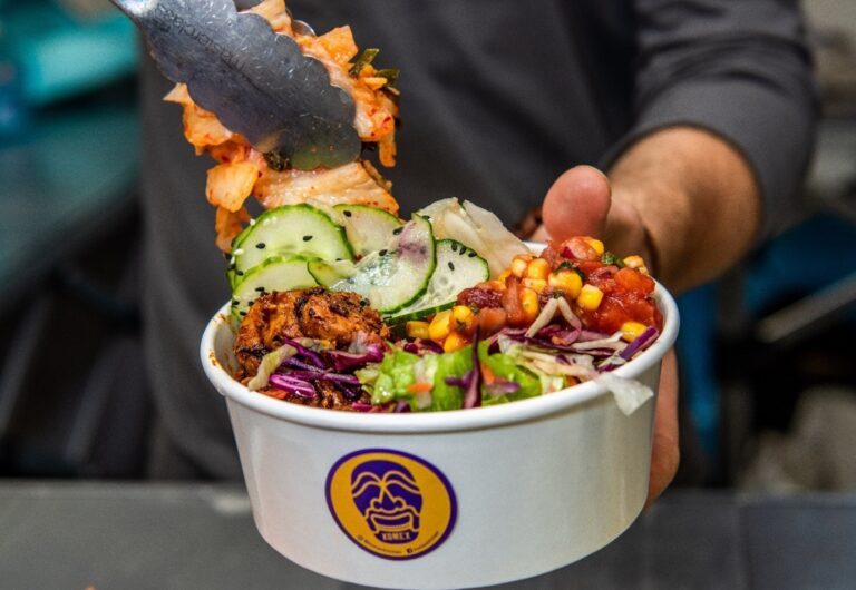 Komex serving a corporate lunch