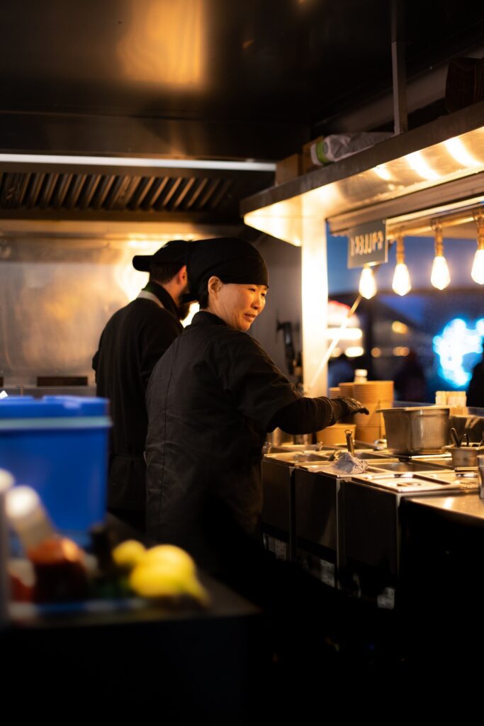 Street Food trader Kokodoo serving food