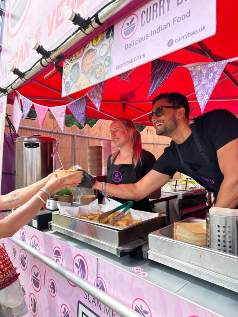 Street food trader catering in London