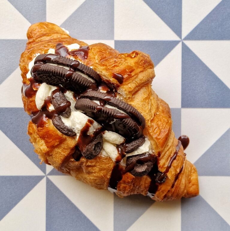 Sweet croissant breakfast for a catering event in London