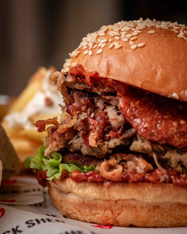Lunch event burger