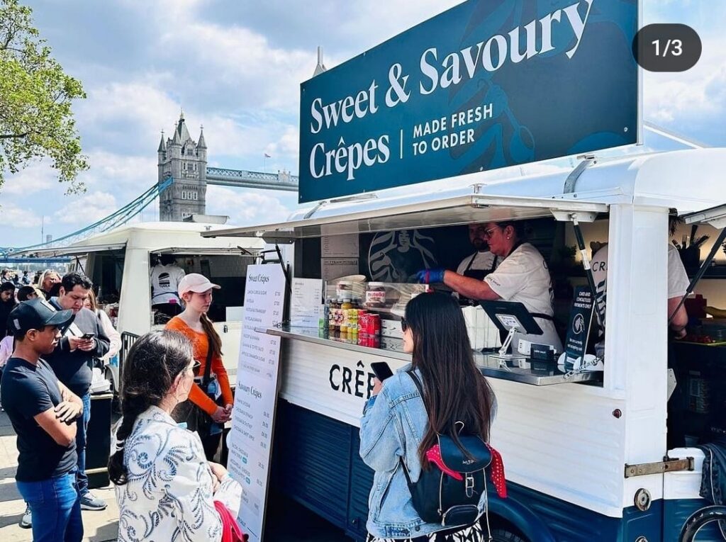 Crepe van at the Tower of London