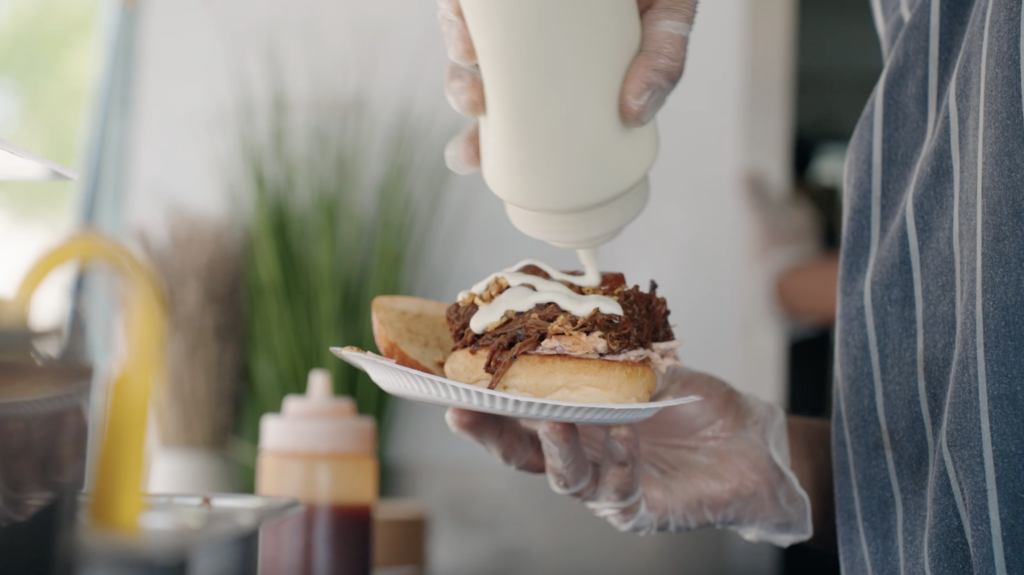 Food being served at the Tower of London