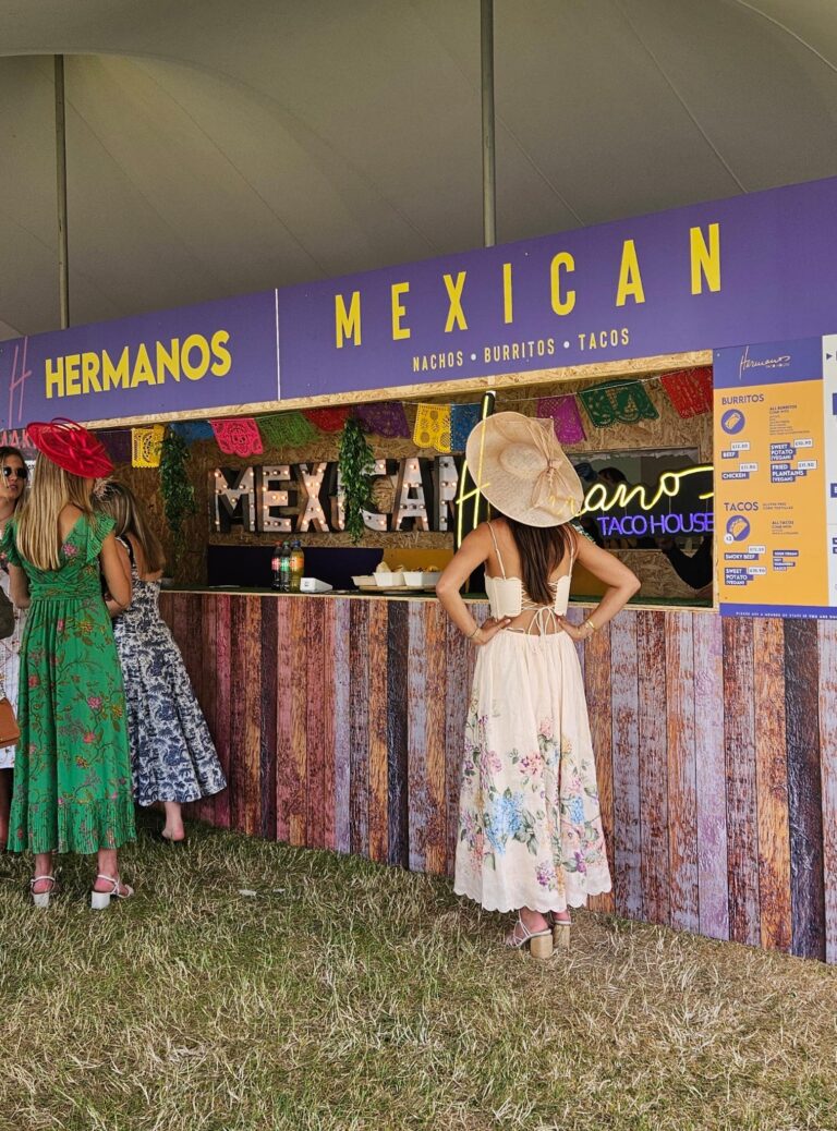 Mexican street food stand at Royal Ascot